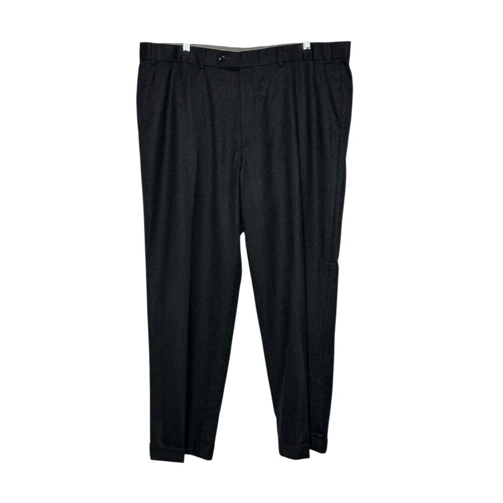 Hiltl gray flat front wool dress pants size 40